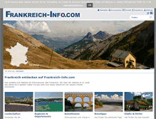 Tablet Screenshot of frankreich-info.com